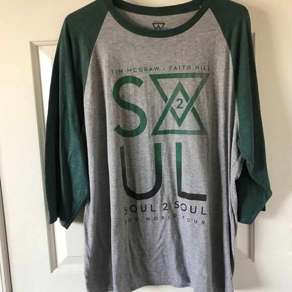 soul 2 soul Tops - Tim McGraw Faith Hill soul 2 soul the world tour 2017 tee